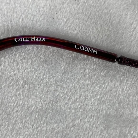 COLE HAAN Eyeglass Frames Unisex Men Women CH1009 PLUM FRAMES ONLY 53-16-130 - Picture 7 of 9
